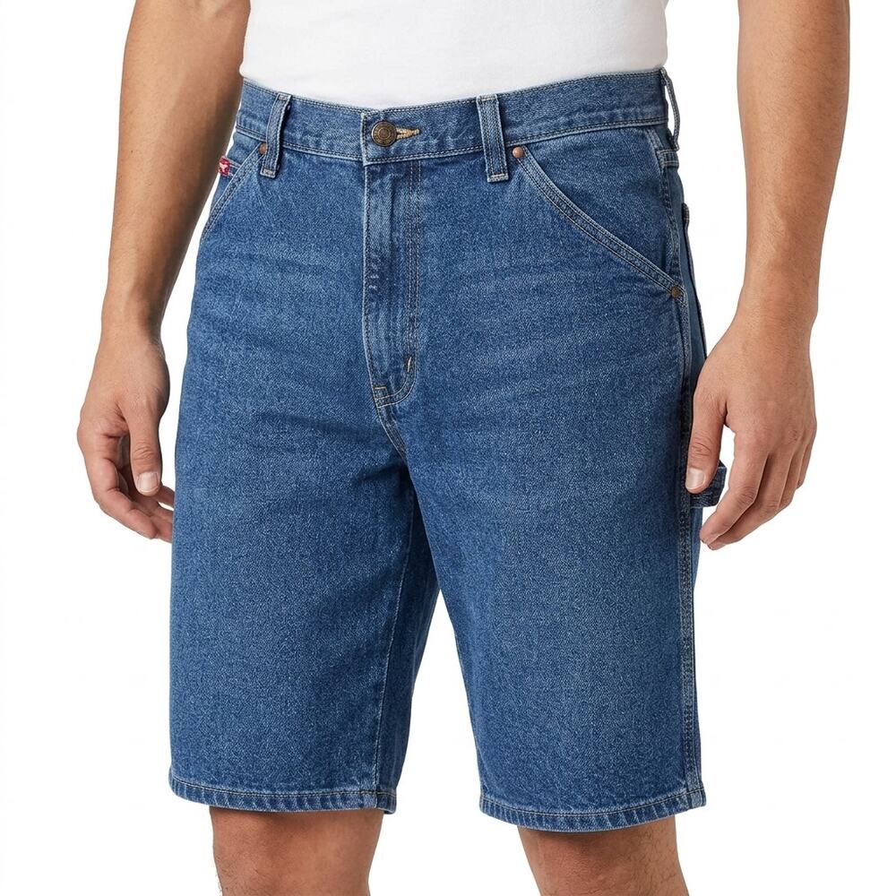 Wrangler Blue Stretch Training Shorts Men Denim Size 46